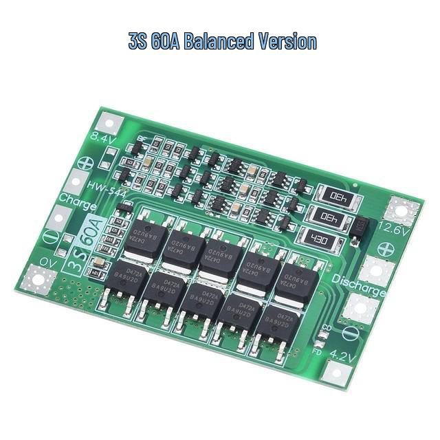 3/4 Series 40A/60A Li-ion Battery Charger Protection Board, Balanced/Enhanced Version for Electric Drill Start