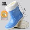 Short spring and autumn fashion exquisite women's shoes women's short rain shoes kitchen water shoes non-slip mother women's rubber shoes foot boots