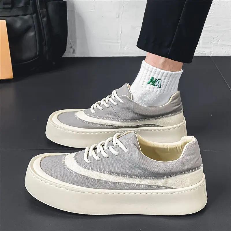 Sneakers Fashion 2024 Men's Casual Shoes Flat Male Shoe Leisure Hiking Designer Luxury Korean Style Offer Footwear Trends Trend