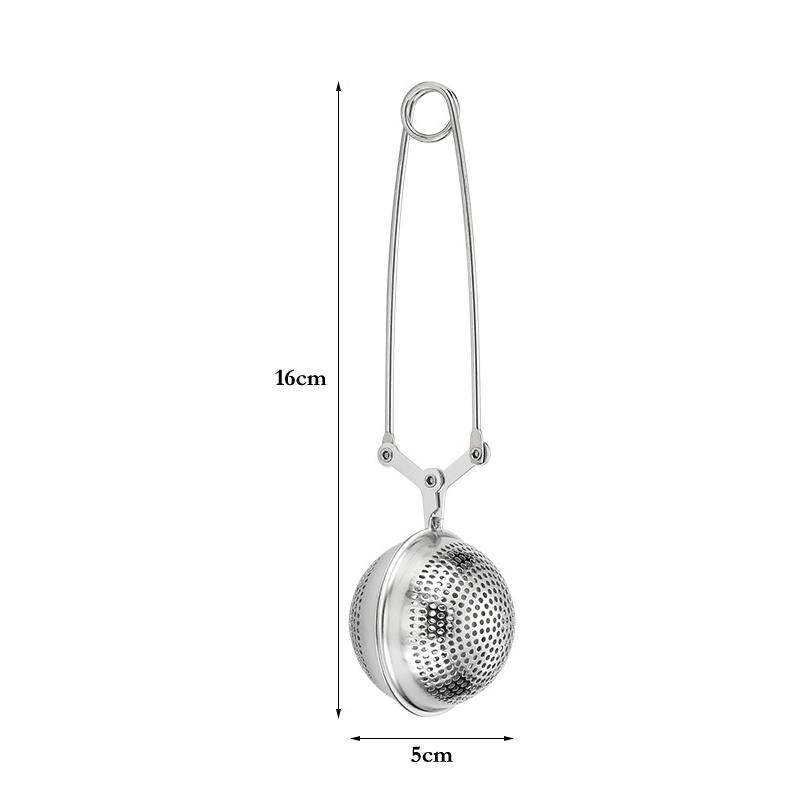 Tea Infuser Stainless Steel Tea Strainer Filter Mesh Tea Ball Sieve Long Handle Infuser for Brewing Puer Herbal Tea Accessories