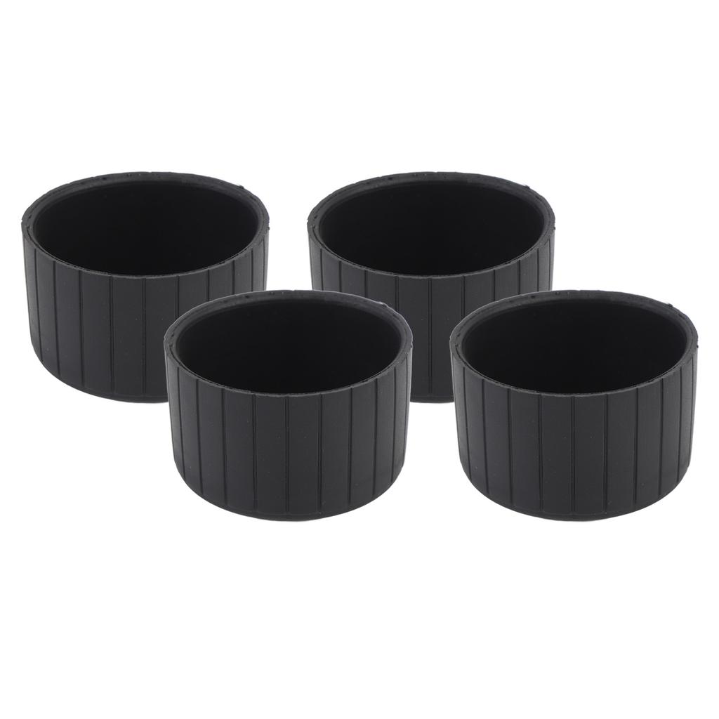 4 Piezas Protectores de Suelo para Patas de Silla 60 mm Plástico Antideslizante Redondo Cubierta Protectora para Patas de Muebles para Suelos de Madera Dura