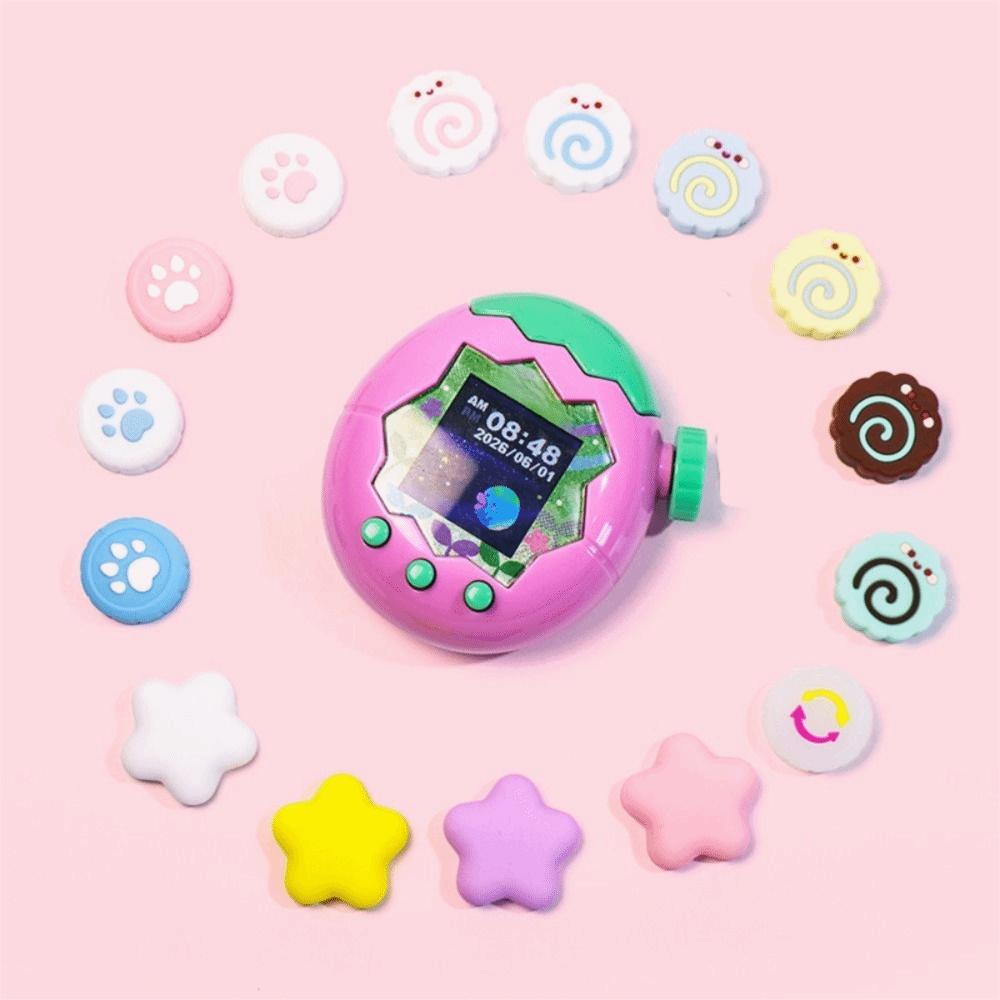 4Pcs Star Knob Cover Silicone Rocker Cap Thumb Stick Grip Caps for Tamagotchi Paradise Accessories