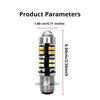 SEAMETAL Motorcycle LED Bulb P15D White Yellow Dual Color Hi/Lo Beam 12V For Scooter Motorcycle Headlight Bulb Universal