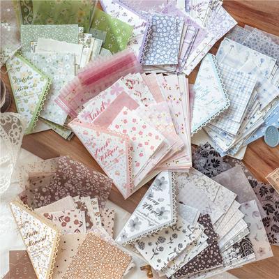 Momo Multi-Material Paper Flower Marks: Fresh Style DIY Journal Decorative Paper Without Adhesive