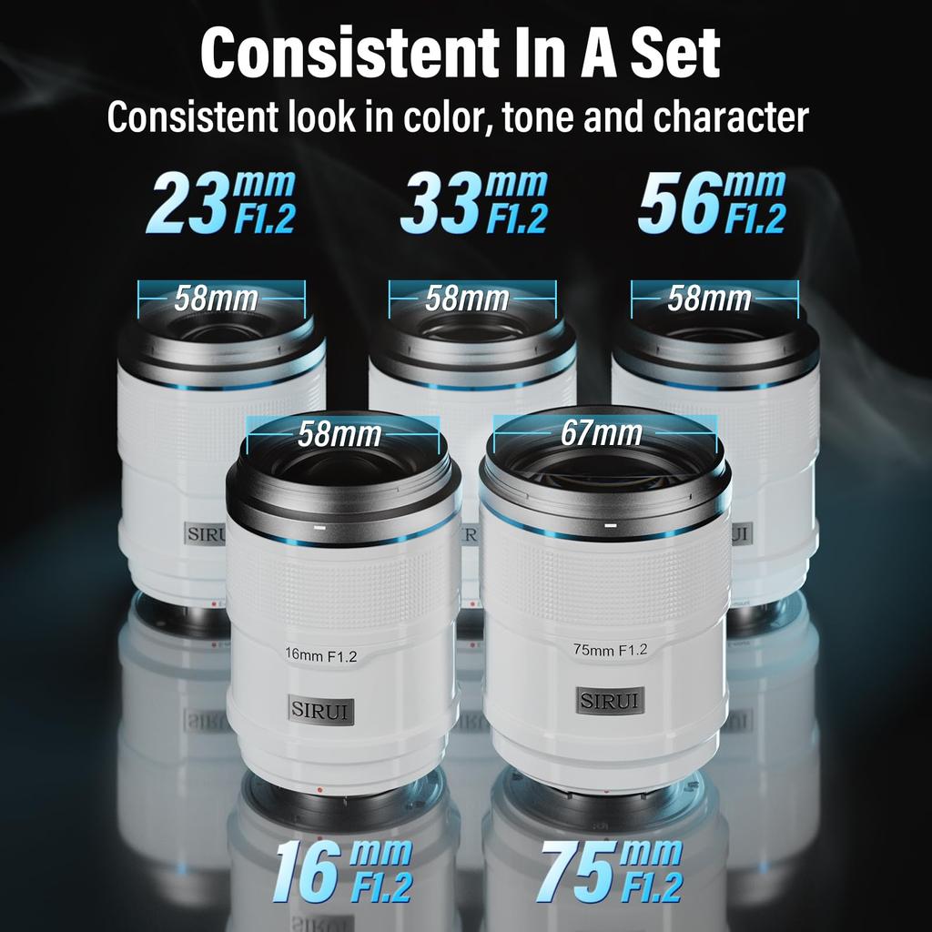 SIRUI Sniper 16mm Autofocus Wide Angle Camera Lens for Zfc Lens, F1.2 APS-C Z8, Z9, Z5, Z6, Z7, (Z Mount, White)