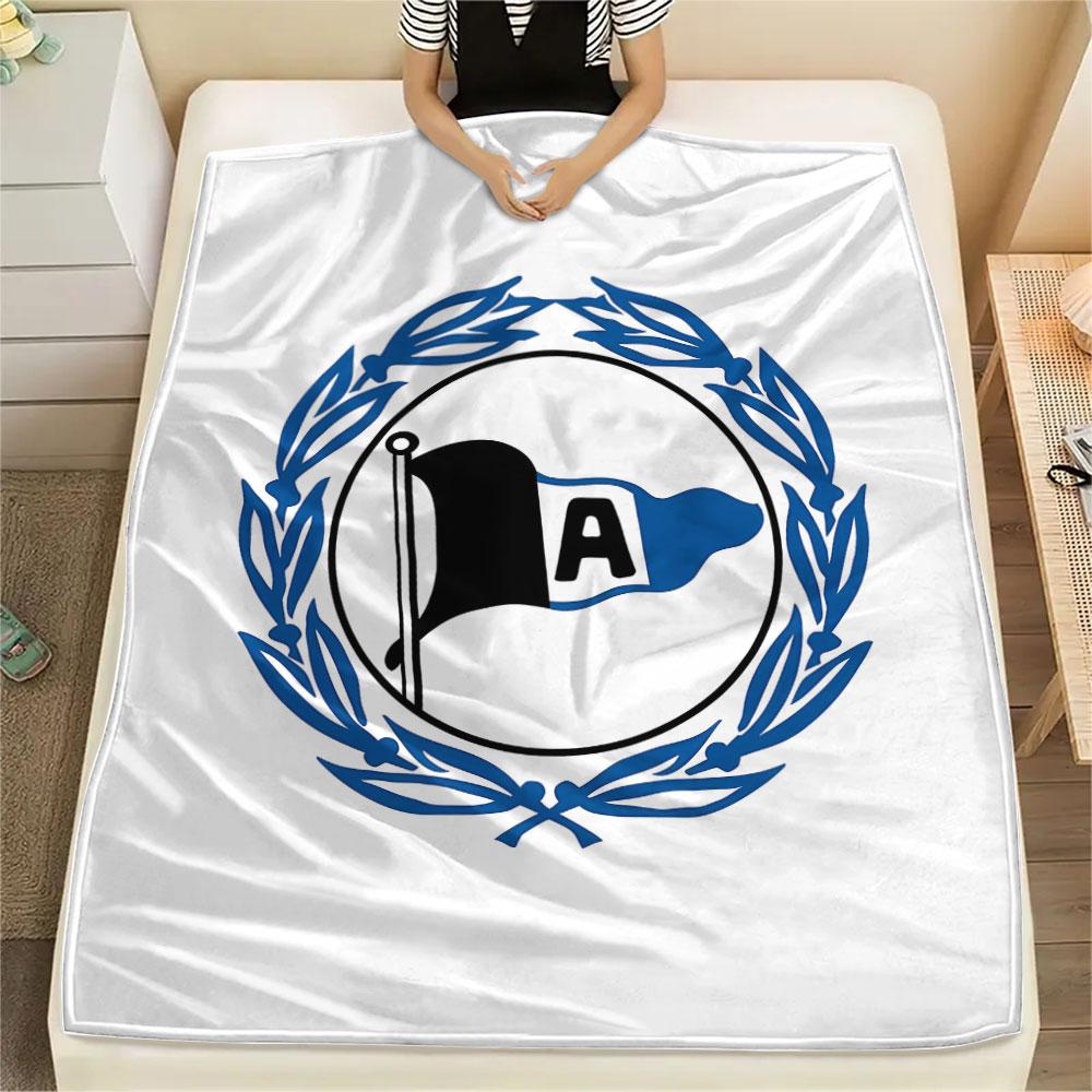 1PC Arminia Bielefeld Patterned Flannel Blanket Suitable For All Seasons for Home Decor Warmth and Comfort Gifts Holiday Present