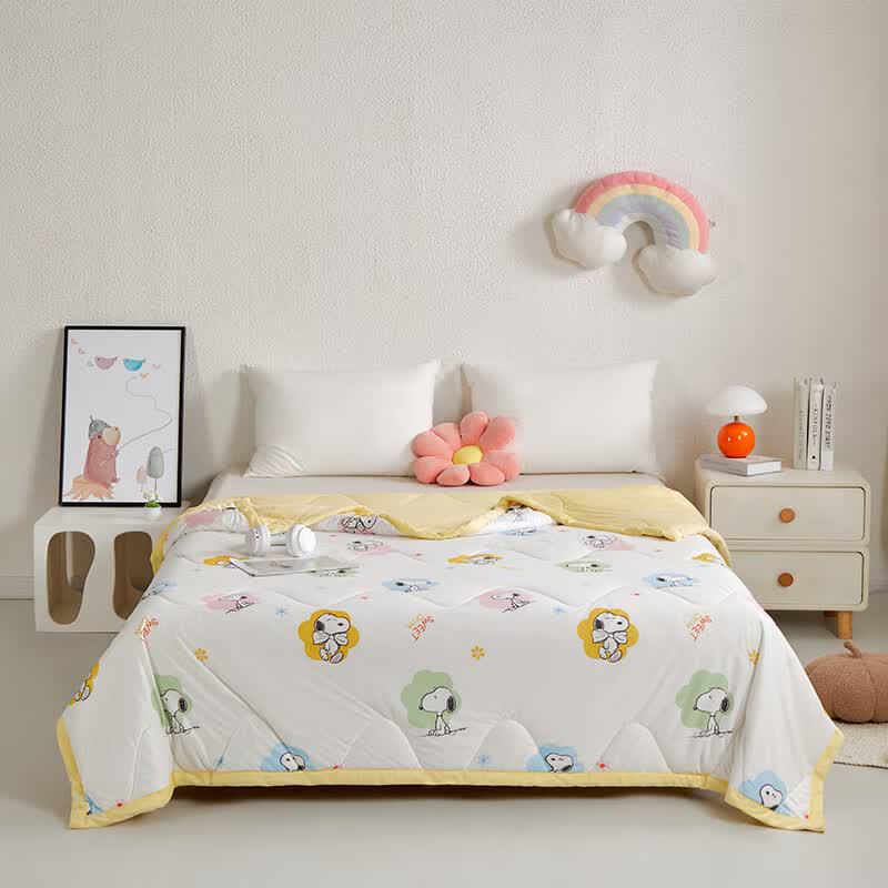 SNOOPY Soft Knit All-Season Quilt