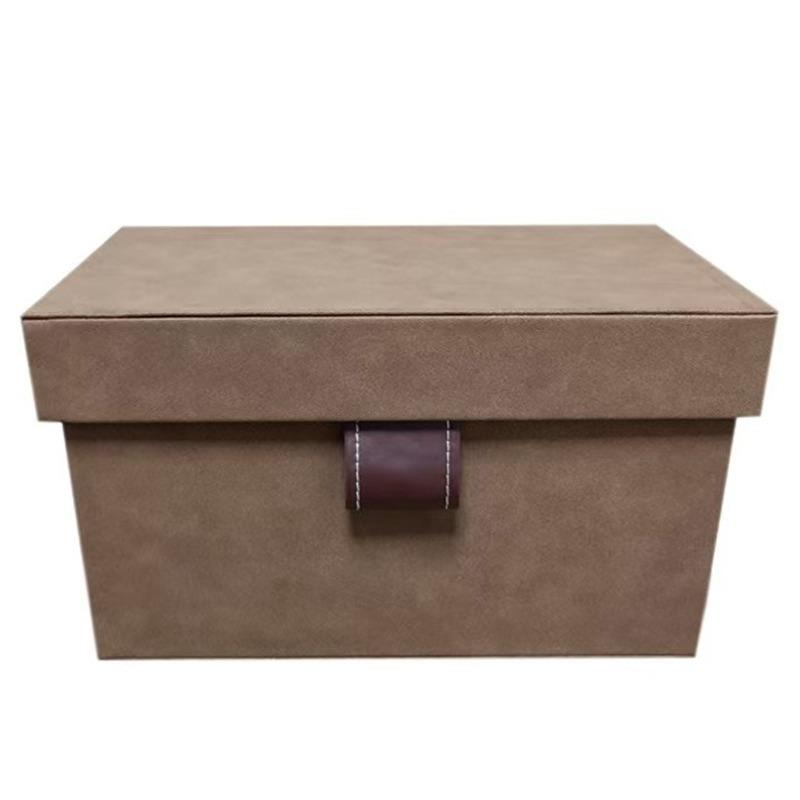 Leather Storage Box Clothes Organizer Boxes Large Accessory Organization Case Luxury Bedroom Closet Organizing Cases Furniture