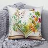 Tropical Flower Pattern Throw Pillow Cover With Short Plush Print For Living Room Sofa Decoration Cushion Cover Pillow Covers