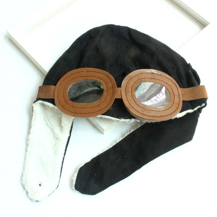 Kinder Cartoon Flieger Ohrenschutz Mütze im koreanischen Stil für Jungen und Mädchen - Warme Herbst-/Winter Lei Feng Mütze