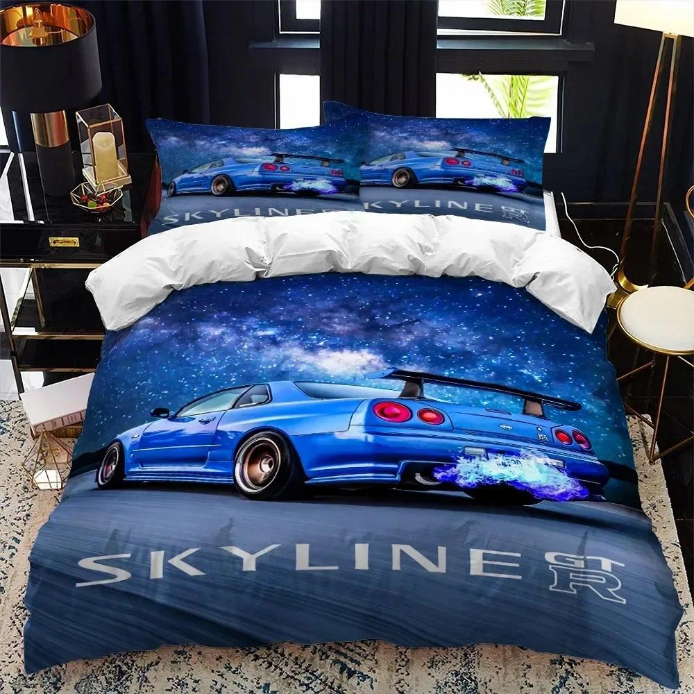 Top 3D Print Sports Car Supercar Bedding Set Boys Girls Twin Queen Size Duvet Cover Pillowcase Bed Kids Adult Home Textileextile