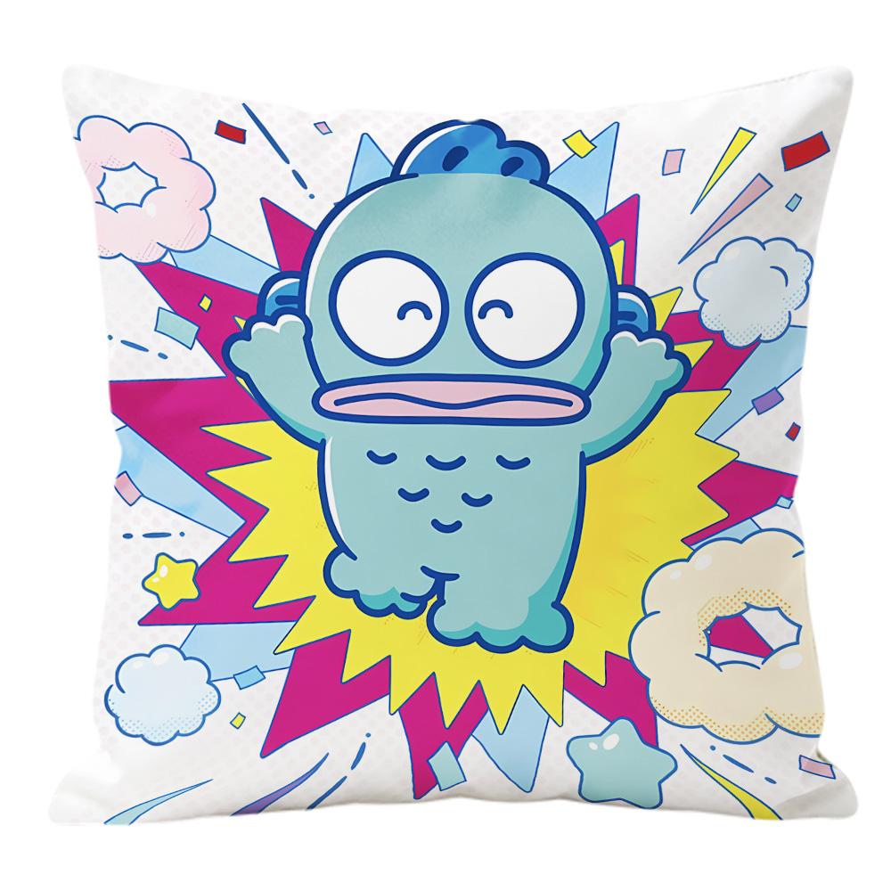 Hangyodon Double Sided Print Pillow Cover Decorative Cushion Cover 30x30 45x45 for Sofa Bedroom Kawaii Room Decor Home Decor