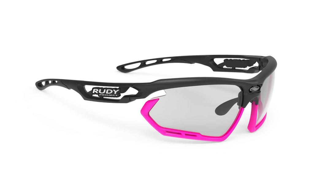 Rudy Project FOTONYK Sport Matte Black Bumper ImpactX2 Photochromic Black Sunglasses, Frame, Fuchsia, Lenses, SP457306-0004