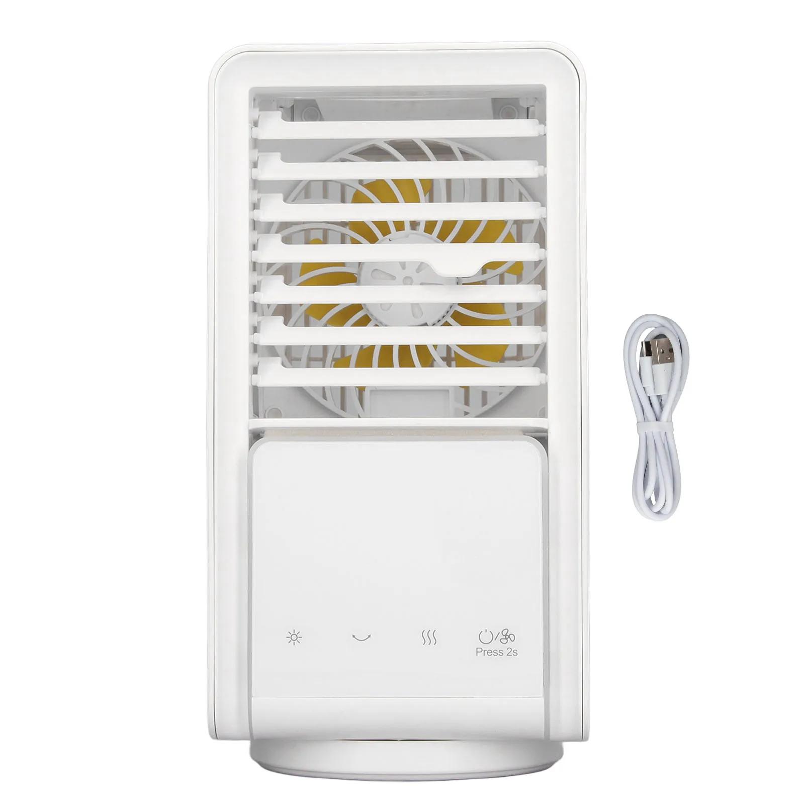 Мини Кондиционер Портативный Мини Кондиционер Охладитель Для Улицы USB Зарядка Вентилятор Охладитель Колеблющаяся Головка Влево Вправо