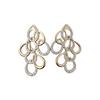 Elegant Water Drop Diamond Hollow Earrings - Silver Needle, European & American Style, Exaggerated Fashion, Luxurious High-End Design.
