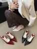 fashion Sexy Women Sandals Round Toe Summer Dress Shoes Thin Mid Heels Black Beige Red Back Strap New Arrivals 2024 Party Pumps Wedding