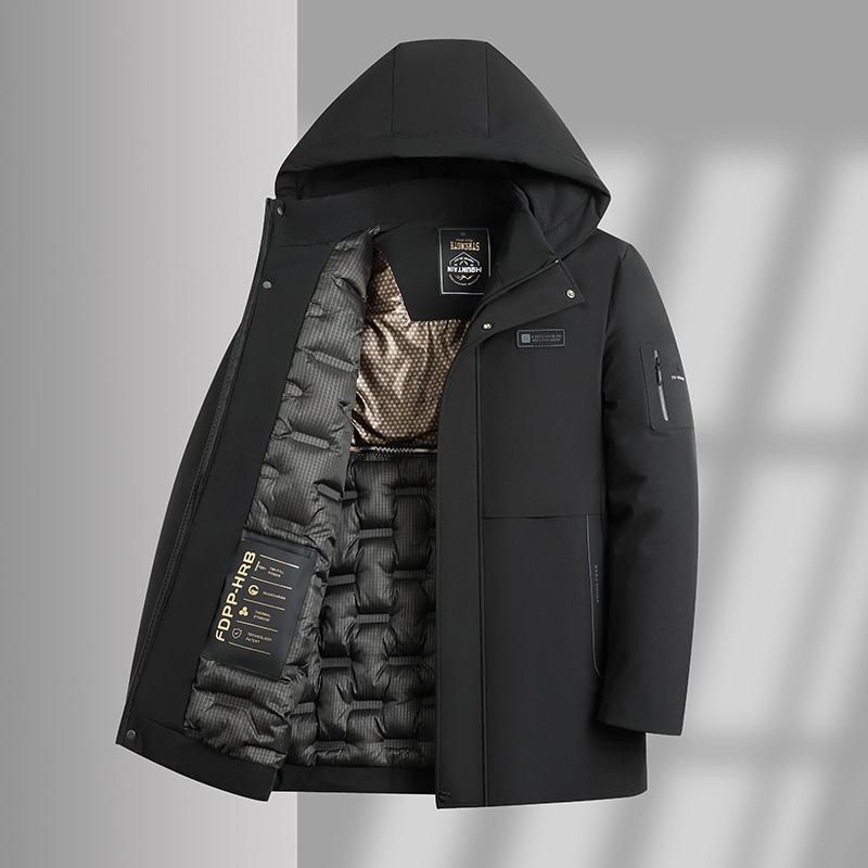 

Мужская одежда с хлопковой набивкой Зимняя утолщенная одежда с хлопковой набивкой Одежда для папы Среднего и пожилого возраста Куртки с хлопковой набивкой 5XL чёрный