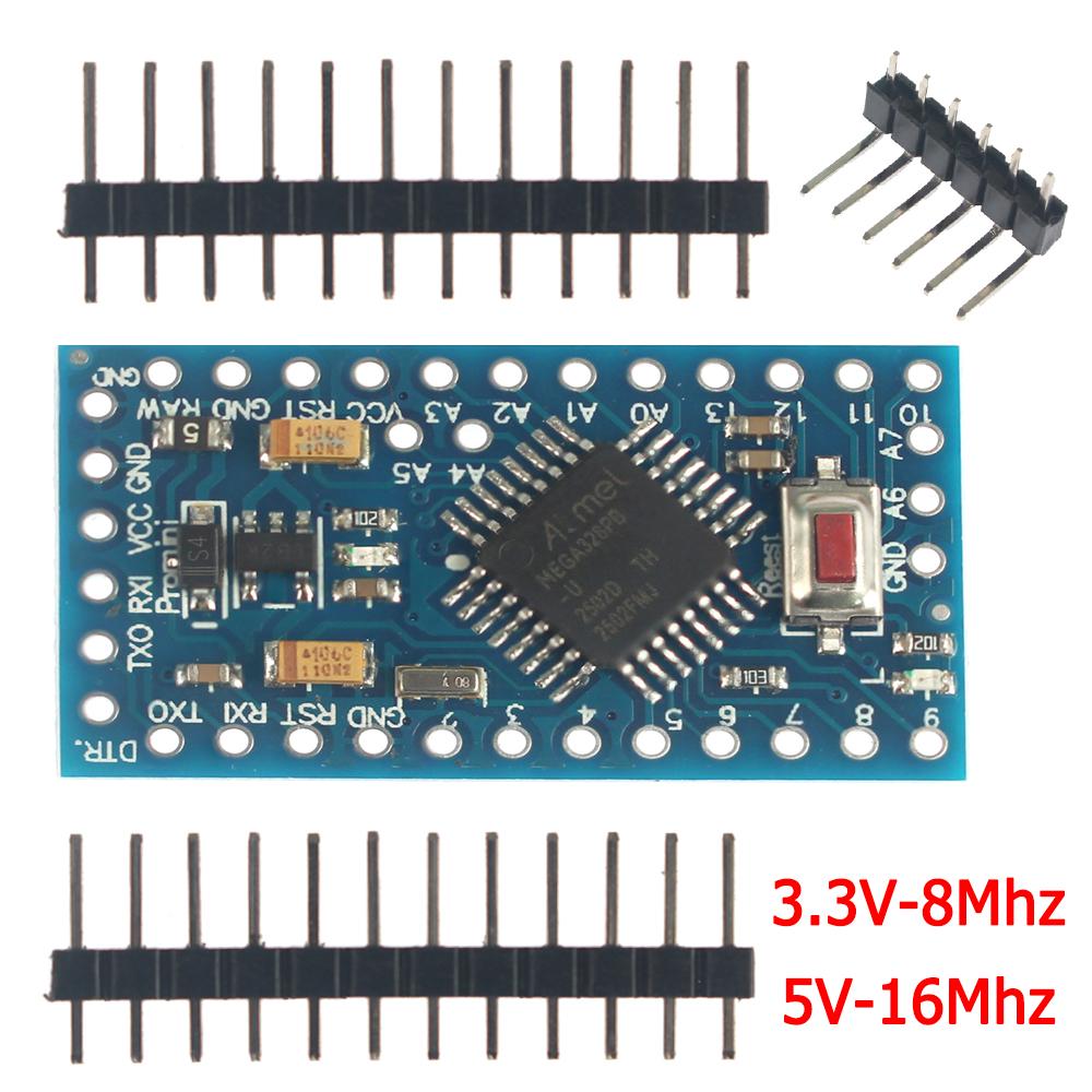 Pro Mini Atmega328P 5V/16MHz 3.3V/8MHz Atmega328 3.3V 5V for Arduino Development Board