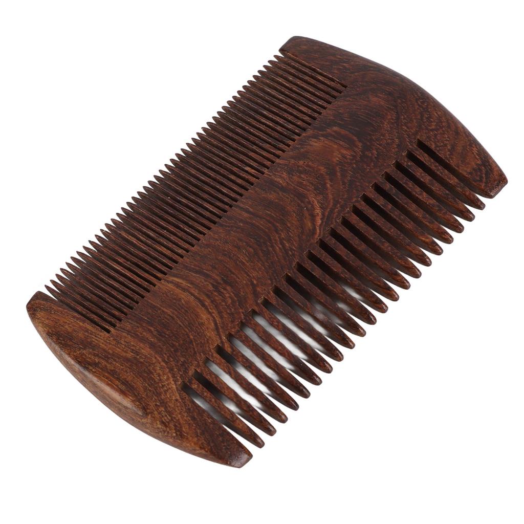 Double Sided Lice Comb Wide Fine Teeth Remove Louse Prevent Static Wooden Beard Mustache Comb