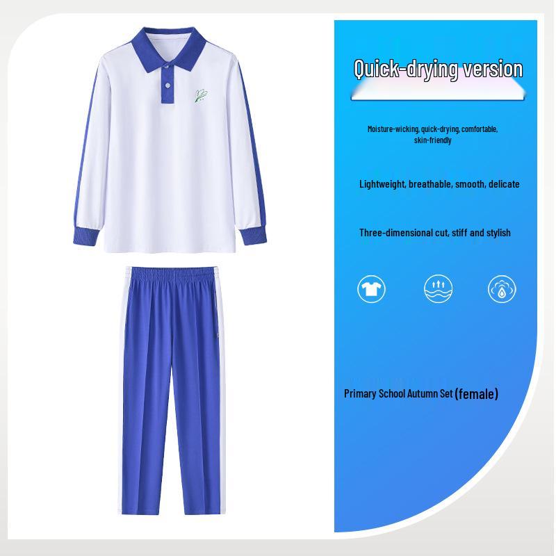Shenzhen School Uniform Set: Quick-Dry, Antibacterial, Odor-Resistant Shorts, Pants, and T-Shirt