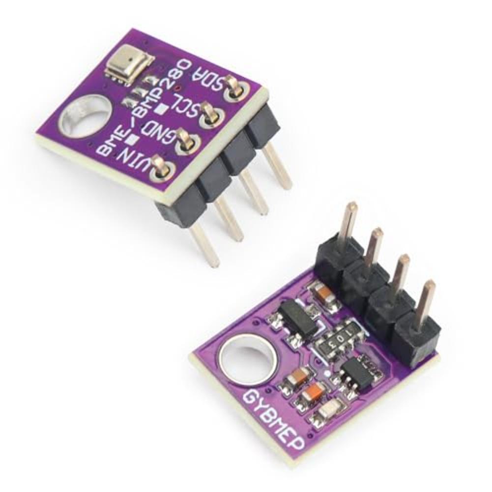 2pcs BMP280-5.0 Temperature And Humidity Sensor Set With Pin Headers 3.3V To 5V Temperature And Humidity Sensor Module