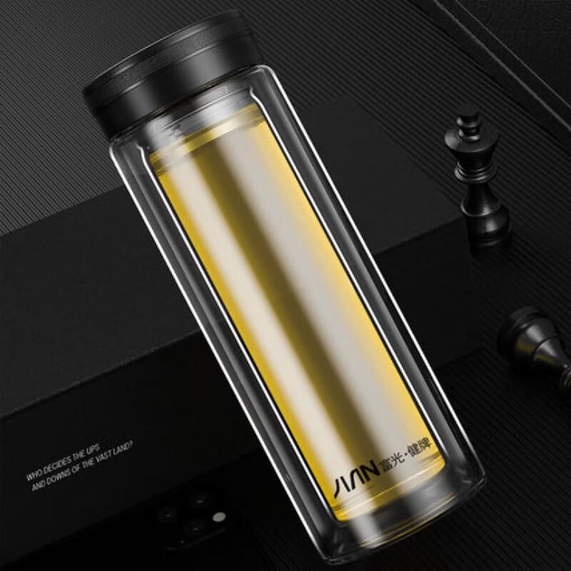 FUGUANG 500ml Double-Layer Glass Cup