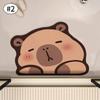 Cute Capibala Absorbent Bathroom Mat Kapibala Non-Slip Toilet Foot Pad Bathtub Carpets Bath Mats Entrance Floor Rug Home Decor