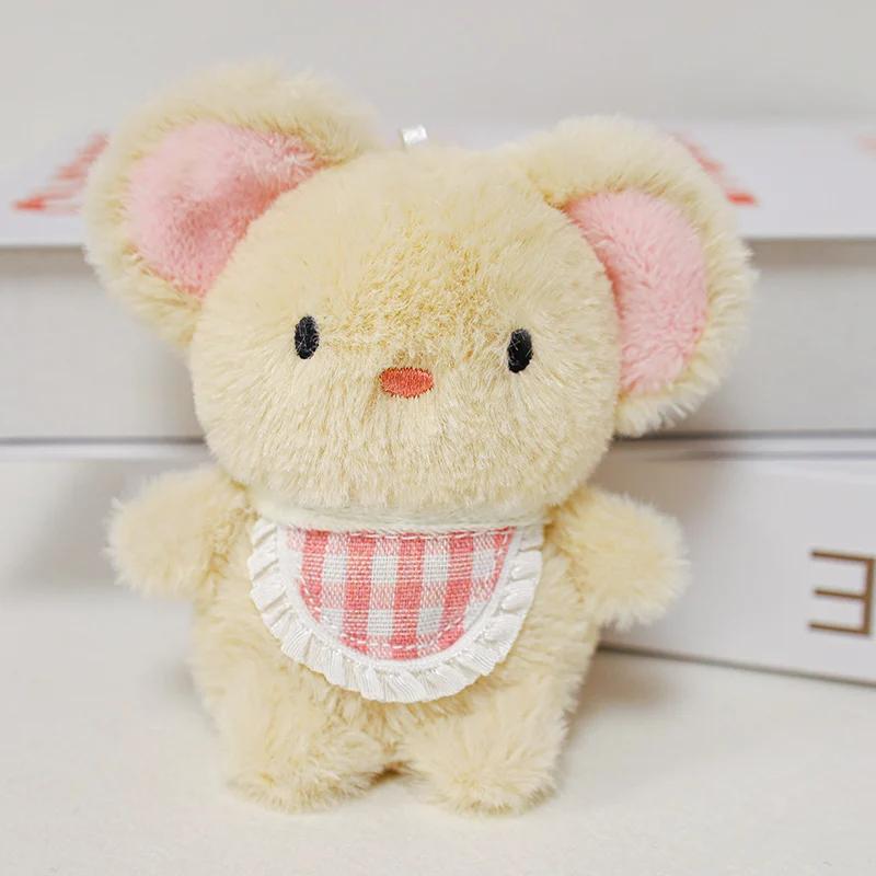 Super Cute Rabbit Bear Chicken Elephant Cat Mouse Plush Pendant Soft Animal Stuffed Toys Doll Lovely Key Chain Bag Decor Gift