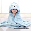 Cartoon Baby Hooded Cape Blanket - Soft Coral Fleece for Bath and Snuggle