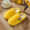 Cotton slippers women spring autumn winter indoor home use non-slip warm home couple plush winter men