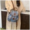 Women's Faux Leather Retro Backpack Fashion Commute Shoulder School Bag Lightweight Casual Daypack