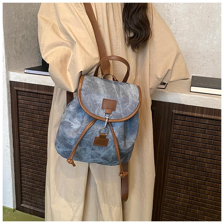 Women's Faux Leather Retro Backpack Fashion Commute Shoulder School Bag Lightweight Casual Daypack