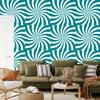 Hippie Turquoise Background Wallpaper for Living Room and Bedroom 50x1000