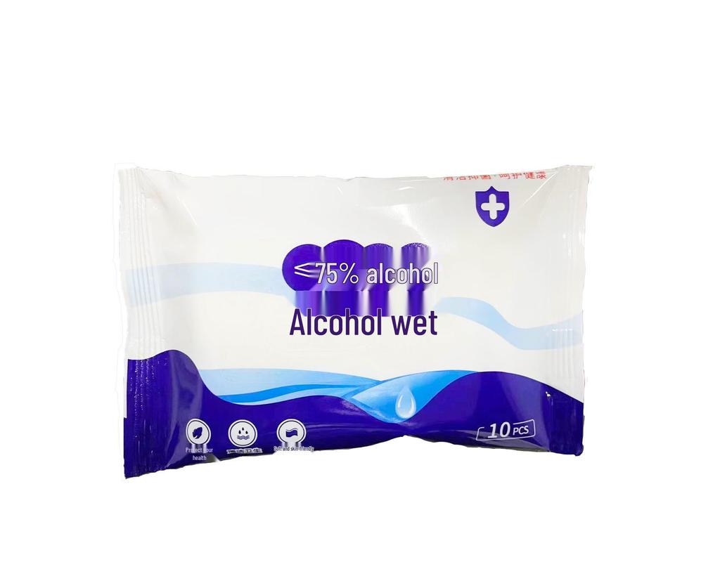 Alcohol Disinfection Wet Wipes: Office & Home Antibacterial Cleaning, Hygiene, and Sterilization - Large Pack