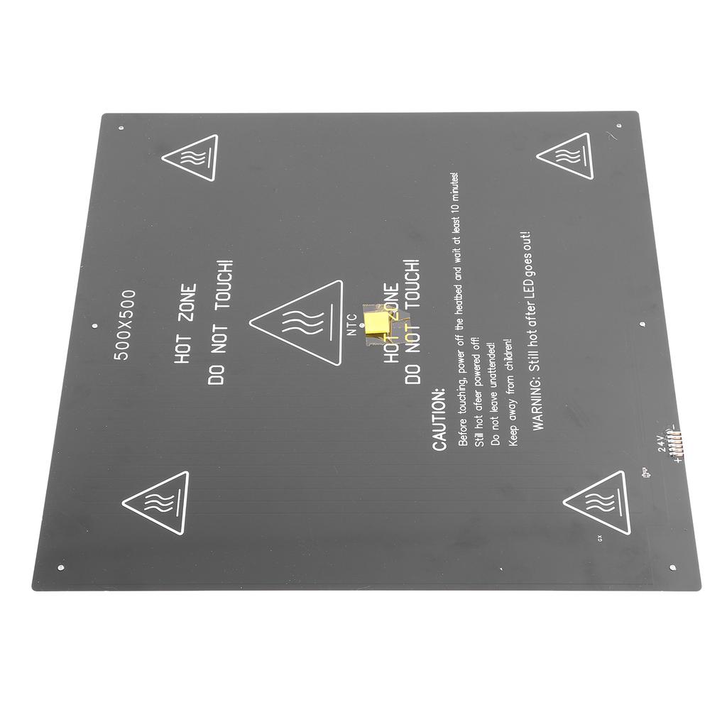 3D Printer Heated Bed 24V 350W High Power Aluminium Alloy 500x500mm 3D Printer Hotbed Platform