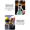 14pcs/set Mixology Bartender Kit Cocktail Shaker Set with Boston Shaker/ Jigger/ Pourers/ Ice