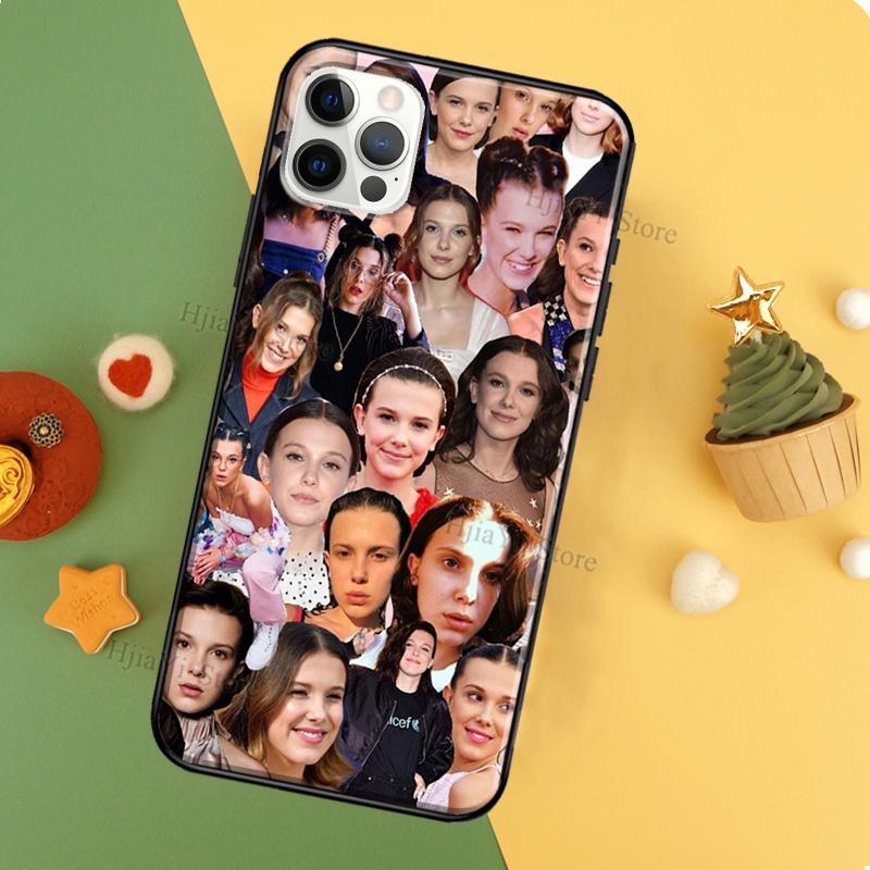 Millie Bobby Brown TPU Soft Case For iPhone 11 14 Pro Max 12 13 Mini XR X XS MAX 6 7 8 Plus SE 2020 Phone Cover