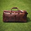 Duffle Bag aus Vollnarbenleder für Herren|Weekender-Tasche aus echtem Leder braun|Leder-Reisetasche|Reisetasche für Übernachtungen|Personalisierte Geschenke für ihn Duffle