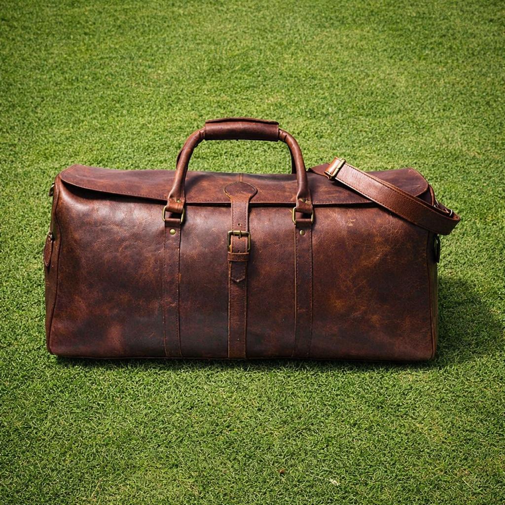 Duffle Bag aus Vollnarbenleder für Herren|Weekender-Tasche aus echtem Leder braun|Leder-Reisetasche|Reisetasche für Übernachtungen|Personalisierte Geschenke für ihn Duffle