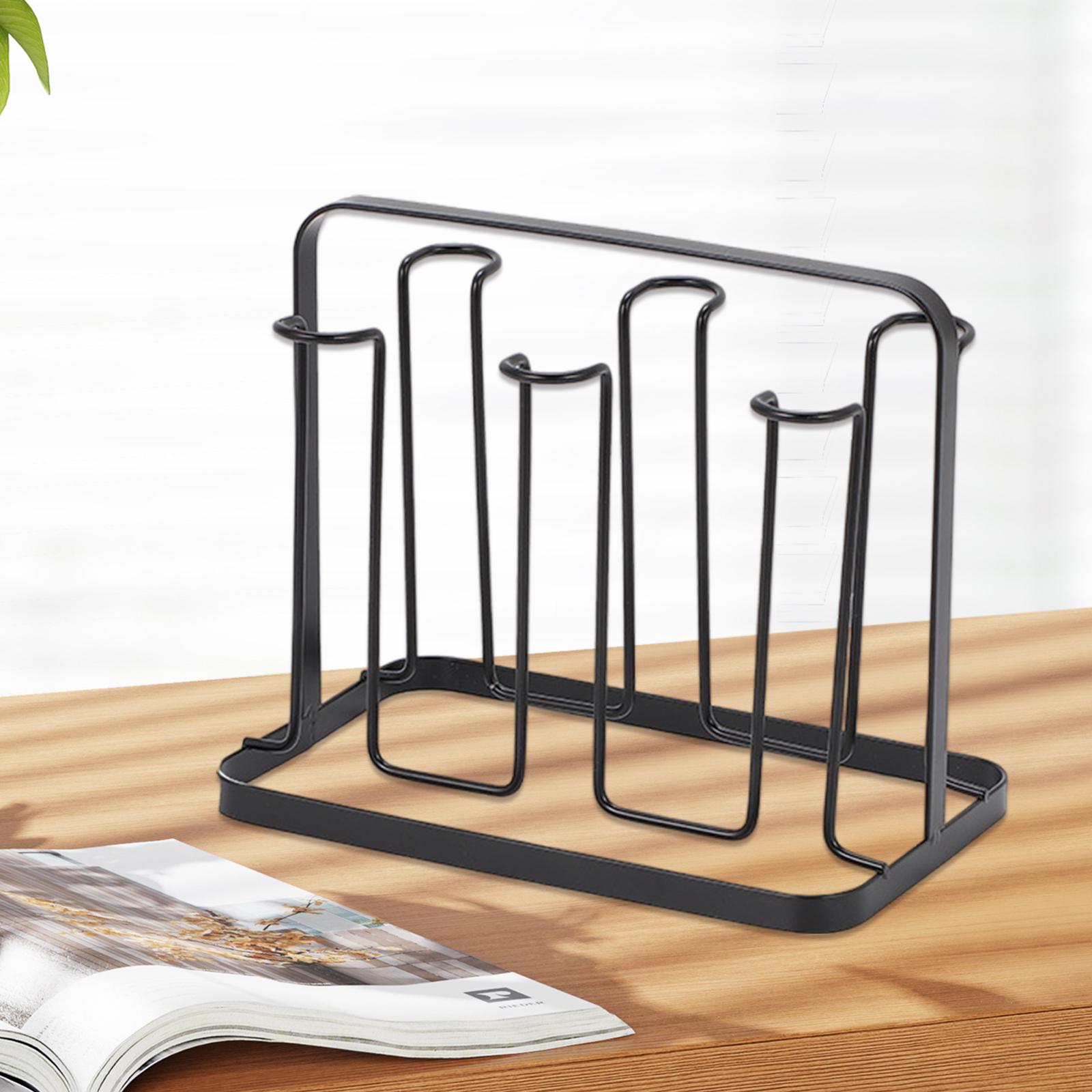 

Coffee Mug Holder Glass Tumbler Organizer for Glasses Kitchen Coffee Cup чёрный