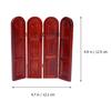 Mini Wooden Room Divider Panel For Dollhouses Bathroom Study Decoration 12.5cm Craftsmanship
