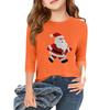 Children's 3/4 Sleeve Independence Day Printed Round Neck Casual T-shirt