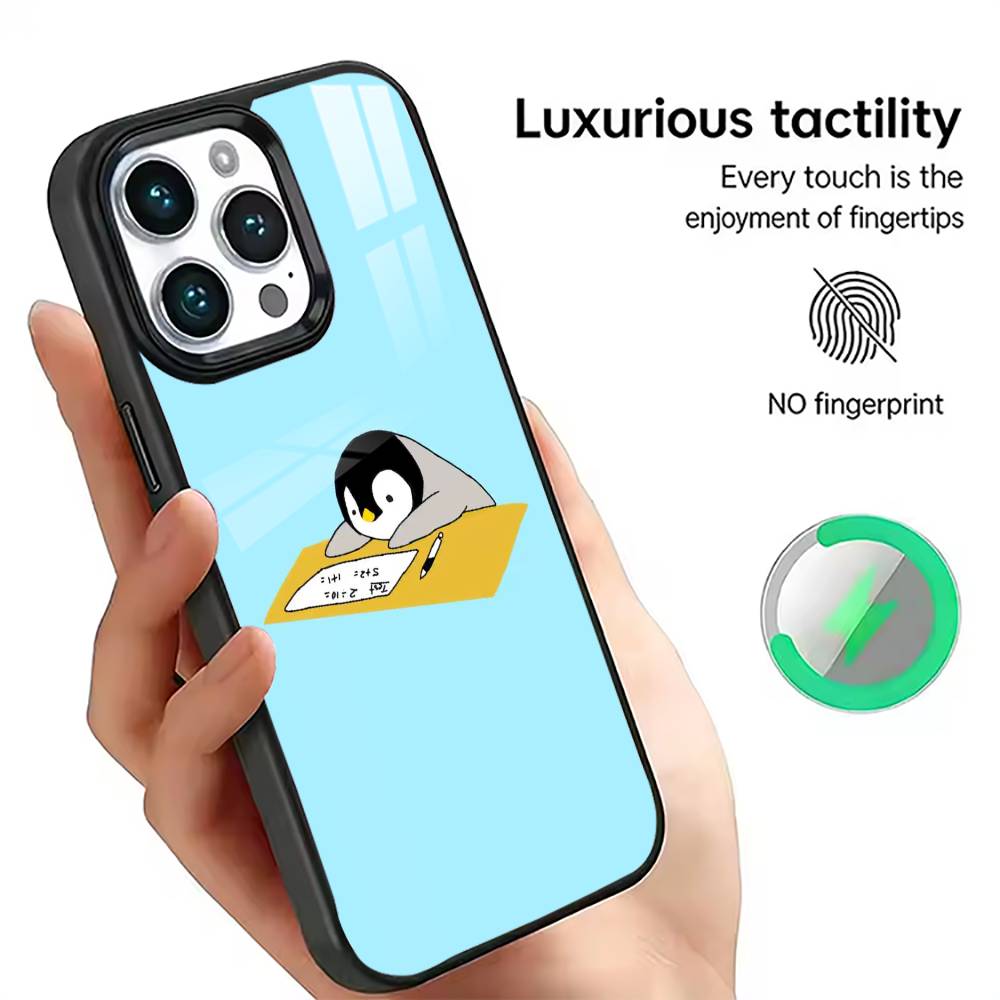 Niedliche Pinguin Handyhülle Für iPhone17,16,15,14,13,12,11 Plus,Pro Magnetisch Für Magsafe Kabelloses Laden