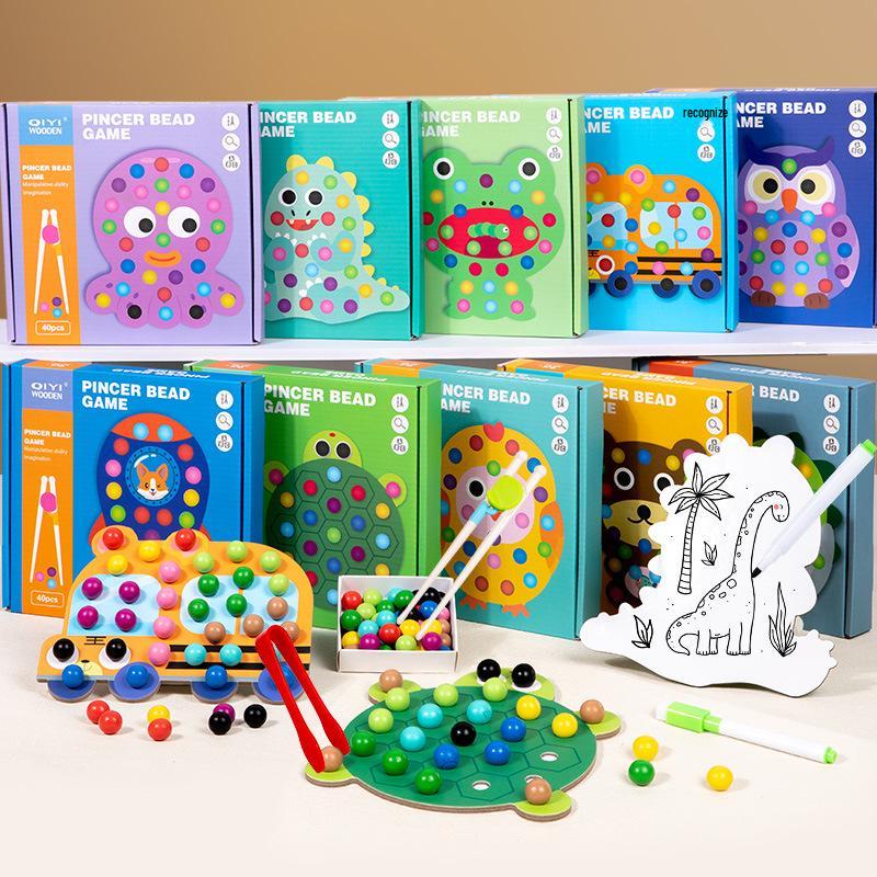 

Children s Wooden Bead Painting & Color Cognition Toy