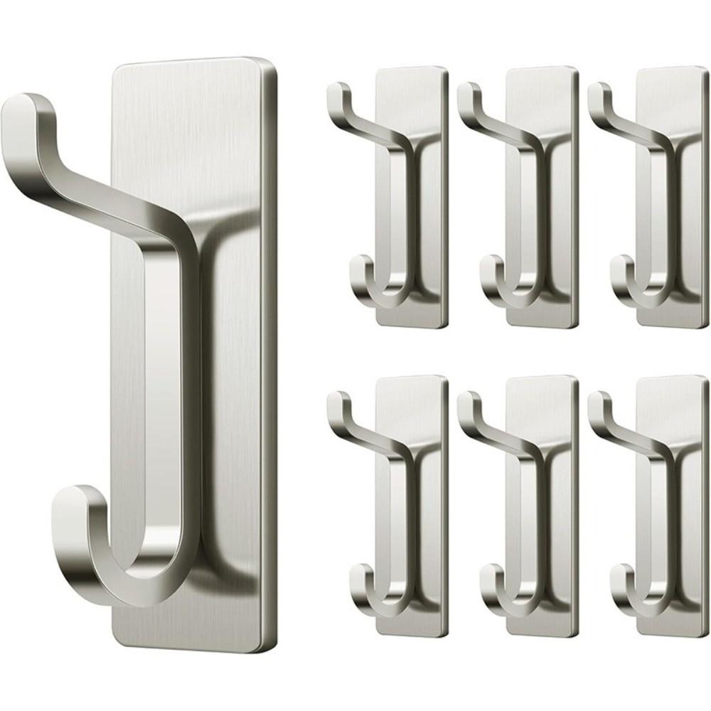 4PCS Moisture-proof Wall-Mounted Hooks Waterproof Strong Adhesive Hooks Closet Hooks  Dorm Closet