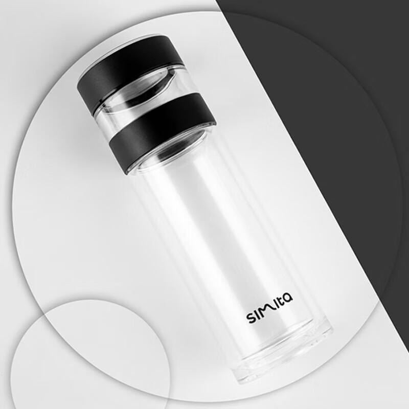 Simita Double Wall Glass Tea Infuser Bottle