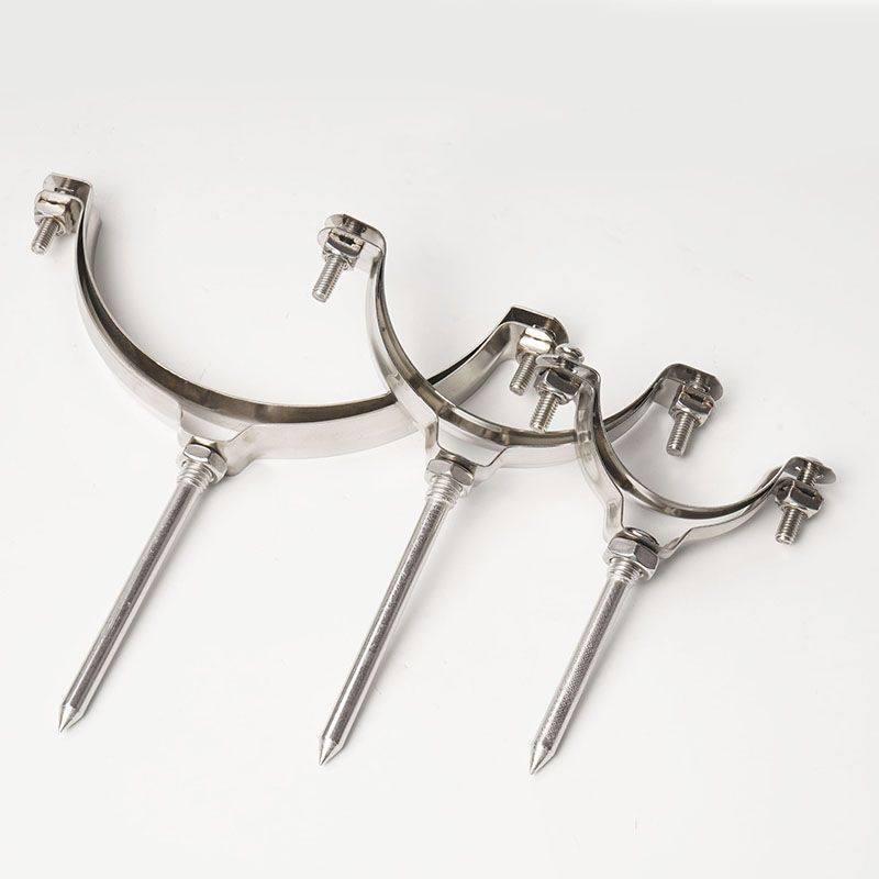 Stainless Steel Pipe Clamps 75mm (20-Pack)