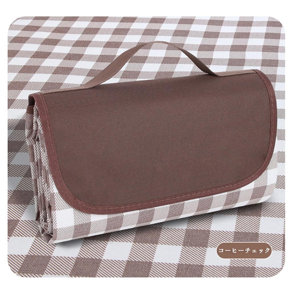 JIANDO Picnic Picnic For Checkered Easy To Easy To Waterproof and Moisture Proof Sports Cherry Blossom Outdoor Disaster Easy To Easy To Brown X White