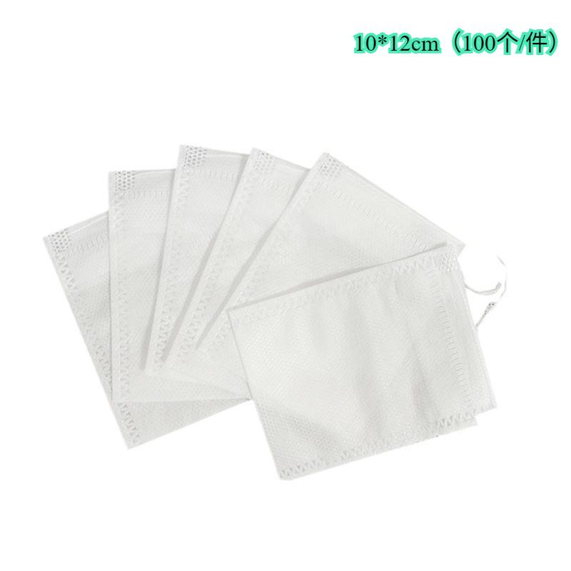 100 pcs disposable food grade tea decoction filter bags, brine bags, non-woven fruit bags