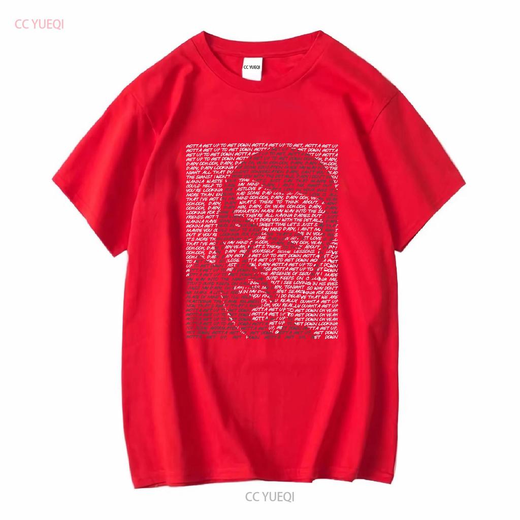 George Michael 'Fastlove' Lyrics Art T Shirt Hand Designed Tribute Merchandise Long or Short Sleeves Vintage Washed